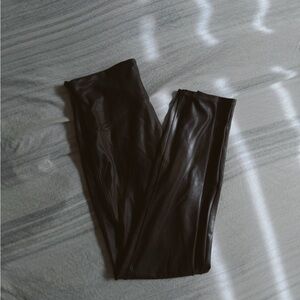 SPANX Shiny Black Leggings